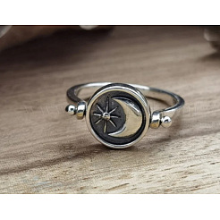Zinc Alloy Finger Two Sided Rotatable Finger Rings&nbsp;FS-WG6AB10-01