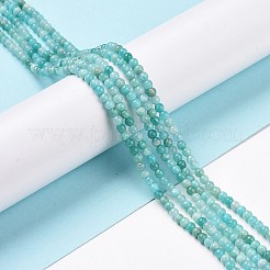 天然石アマゾナイトビーズ連売り  ラウンド  3mm  穴：0.6mm  約139個/連  15.55インチ（39.5cm）&nbsp;G-C009-C05