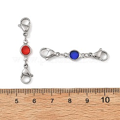 304 Stainless Steel & Glass Connector Charms&nbsp;PALLOY-JF05938