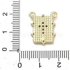 Brass Micro Pave Cubic Zirconia Pendants&nbsp;KK-C156-26G