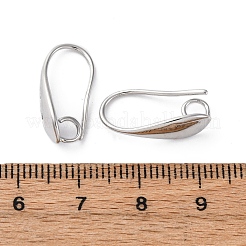 真鍮のピアスフック  耳ワイヤー  水平ループ付き  ミックスカラー  18x5.5x10.5mm  穴：3.5mm  18ゲージ  ピン：1mm&nbsp;KK-L134-05