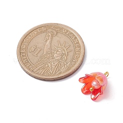 Lily Flower Charms&nbsp;PALLOY-JF02542-01