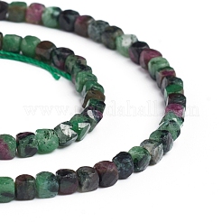 Natural Ruby in Zoisite Beads Strands&nbsp;G-E560-A09-4mm