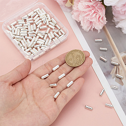 真鍮製ブローチパーツ120個。  ピンキャップ  内部のゴムと  片穴  銀  10.5x4mm  半分穴：0.5mm  60個/カラー&nbsp;MAK-ME0001-14