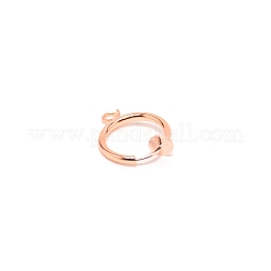 Brass Clip-on Hoop Earring Findings&nbsp;KK-WH0047-02C