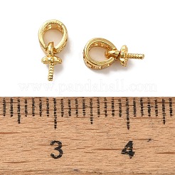 真鍮ヒートンキャップ  長持ちメッキ  カドミウムフリー＆鉛フリー  ゴールドカラー  8.5x4x3mm  穴：2.5mm  ピン：0.6mm&nbsp;KK-C072-03C-G