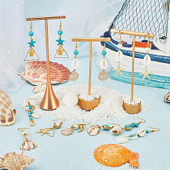 DIY Natural Shell Dangle Earrings Making Kit&nbsp;DIY-SC0025-14
