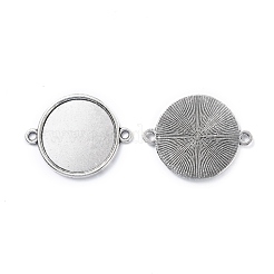 Tibetan Style Alloy Cabochon Connector Settings&nbsp;TIBE-M022-11AS