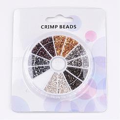 1 Box Brass Crimp Beads&nbsp;KK-JP0010-01B