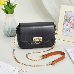 Imitation Leather & Alloy Crossbody Purse Chains&nbsp;FIND-WH20033-034B-LG