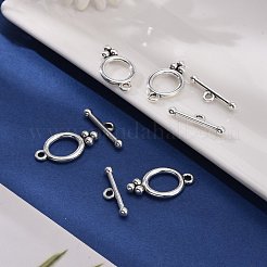 チベット風合金マンテル  鉛フリー及びカドミウムフリー  オーバル  アンティークシルバー  オーバル：22x11.5mm  バー：20mm  穴：2mm&nbsp;LF8418Y