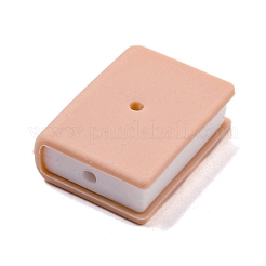 食品グレードのシリコンビーズ  DIYネックレスの製作  バリーウッド  27.1x9.2mm&nbsp;PW-WG54979-13
