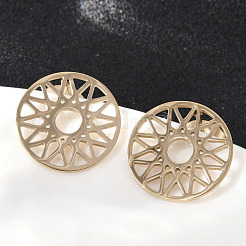 304 Stainless Steel Stud Earrings for Women&nbsp;EJEW-Z089-11G