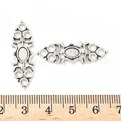 Tibetan Style Alloy Connector Cabochon Settings&nbsp;FIND-B050-13AS