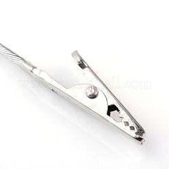 Iron Alligator Clips&nbsp;X-AJEW-R060-03P