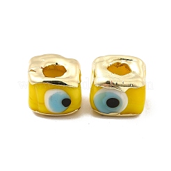 Brass Enamel Beads&nbsp;KK-F842-01F