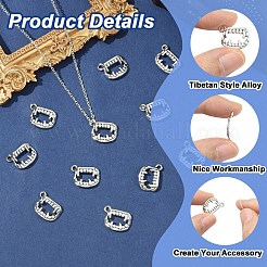50Pcs Tibetan Style Alloy Pendants&nbsp;FIND-YW0009-08