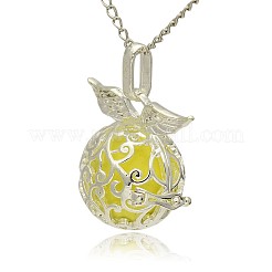 Silver Color Plated Brass Hollow Round Cage Pendants&nbsp;LS-KK-J230-04S
