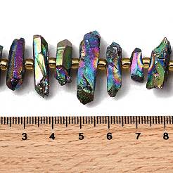 Electroplate Natural Quartz Crystal Beads Strands&nbsp;G-F800-B13