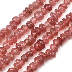 Natural Strawberry Quartz Beads Strands&nbsp;G-P622-B01-02