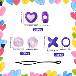 Acrylic Hair Coil Cuffs&nbsp;FIND-FZC0005-004A-02