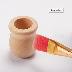 半製品ブランク木製花瓶  DIYの手塗りの工芸品のため  古いレース  3.8x3cm  穴：17.90~18.98mm&nbsp;WOOD-GF0001-04