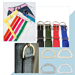 20Pcs 4 Colors Alloy Bag Strap Adjuster Buckles&nbsp;FIND-WR0009-97