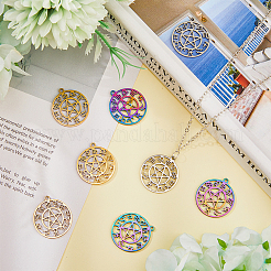 18Pcs 3 Colors 304 Stainless Steel Pendants&nbsp;STAS-DC0011-76
