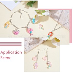 32Pcs 8 Styles Opaque & Transparent Resin Pendants&nbsp;RESI-SZ0001-93