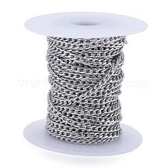 Tarnish Resistant 304 Stainless Steel Twisted Chains for Men's Necklace Making&nbsp;CHS-K001-86