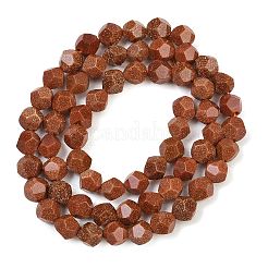 Synthetic Goldstone Beads Strands&nbsp;GG-CBA199E-A01-6mm