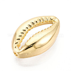合金ビーズ  シェル形状  ゴールドカラー  16.5x10x4.5mm  穴：1.2mm&nbsp;FIND-N010-03G