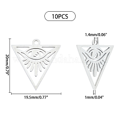 201 Stainless Steel Pendants&nbsp;STAS-UN0018-76P