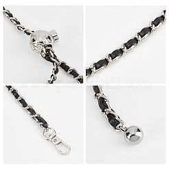 Adjustable Braided PU Leather Bag Handles&nbsp;FIND-WH0036-66