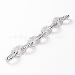 Handmade Transparent Acrylic Cable Chains&nbsp;AJEW-JB00863-01