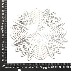 201個のステンレススチール製コネクタチャーム/リンク  エッチングされた金属装飾  トンボ  149x152x0.3mm  穴：2.5mm&nbsp;STAS-D386-04D-P