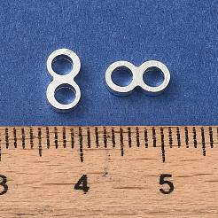 真鍮製フレームコネクター  コネクタ番号8  925銀メッキ  4x8x1.8mm  内径：2.8mm&nbsp;FIND-Z039-17S
