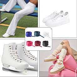 6 Pairs 6 Colors Polyester Shoelaces&nbsp;AJEW-SP0003-92B