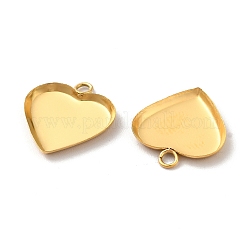 Ion Plating(IP) 304 Stainless Steel Pendant Cabochon Settings&nbsp;STAS-F167-22G