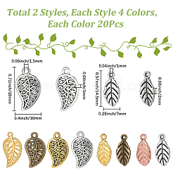 160Pcs 8 Colors Alloy Charms&nbsp;FIND-SC0022-58