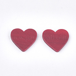 Painted Wood Cabochons&nbsp;WOOD-T021-04B