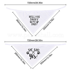 2Pcs 2 Style Cloth Pet Handkerchi&nbsp;AJEW-GF0003-42