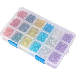 Spray Painted Crackle Glass Beads&nbsp;CCG-PH0002-04