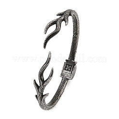 Retro 316 Surgical Stainless Steel Cuff Bangles&nbsp;BJEW-C125-10AS