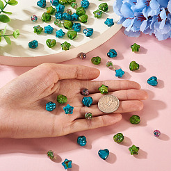 80Pcs 8 Styles Millefiori Glass Beads Strands&nbsp;GLAA-TA0003-43A