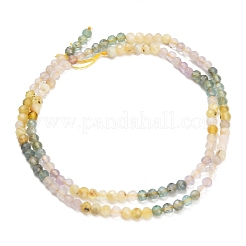 Gradient Color Natural Yellow Opal & Amethyst & Apatite Beads Strands&nbsp;GG-CBA1668-A06-3mm
