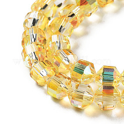 Electroplate Rondelle Glass Beads Strands&nbsp;EGLA-A036-09A-M