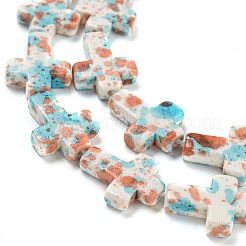 Baking Paint Synthetic Turquoise Beads Strands&nbsp;G-H060-01B