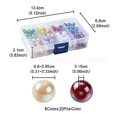 160Pcs 8 Colors Electroplate Opaque Glass Beads Strands&nbsp;GLAA-FS0001-74