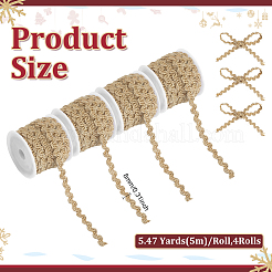 Jute Ribbons&nbsp;SRIB-WH0011-451A